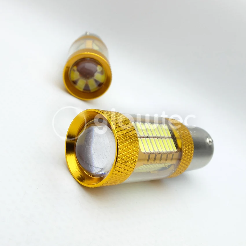 2 шт. BA15S 81 SMD LED 1156 1157 Светодиодные лампы 81SMD Противотуманные фары супер яркие белые