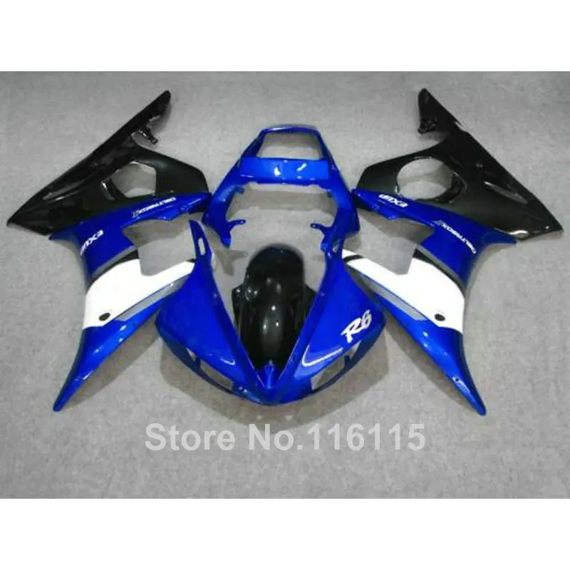 MOTOMARTS Бесплатная Настройка обтекателя комплект подходит для YAMAHA R6 2003 2004 2005 синий