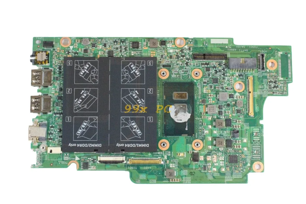 Материнская плата для ноутбука DELL Inspiron 5368 5568 материнская с процессором I3 6100U JV40X