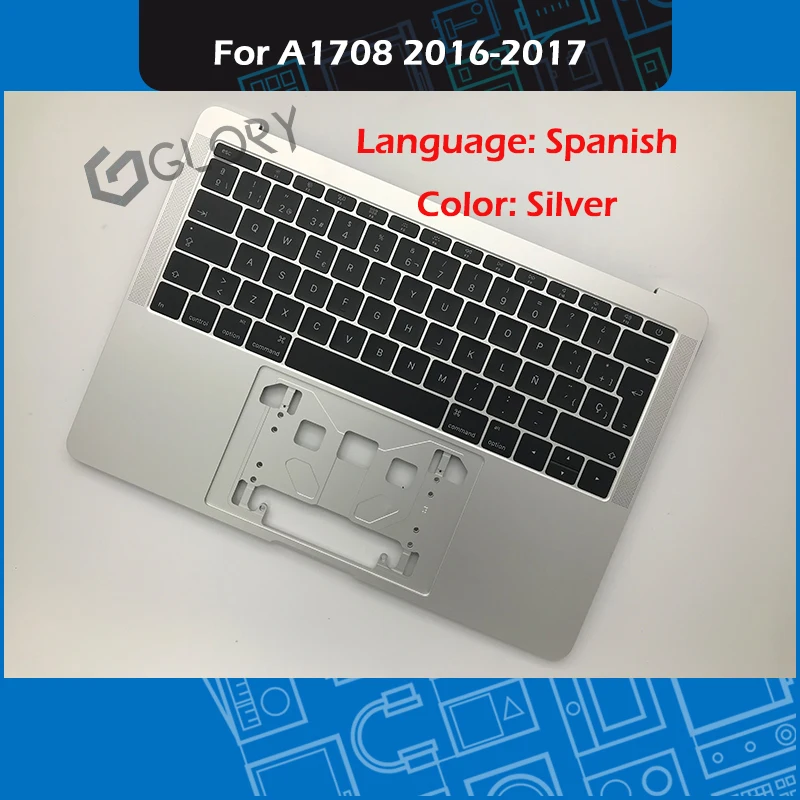 Ноутбук серебристый A1708 верхний корпус для MacBook Pro Retina 13 дюймов 2016 2017 Упор рук с