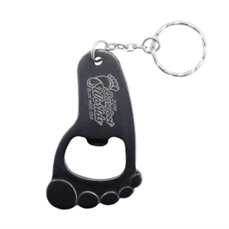 Foot shaped алюминиевая открывалка для пивных бутылок портативный брелок для ключей открывалка для лодыжки креативный подарок кухонные устройства Инструменты персонализированные Бар Инструмент
