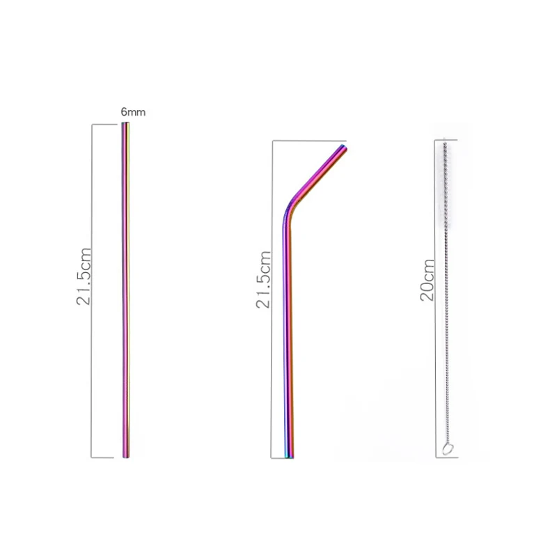 YHBC столовая посуда из нержавеющей стали набор ложка Вилка палочки для еды соломы