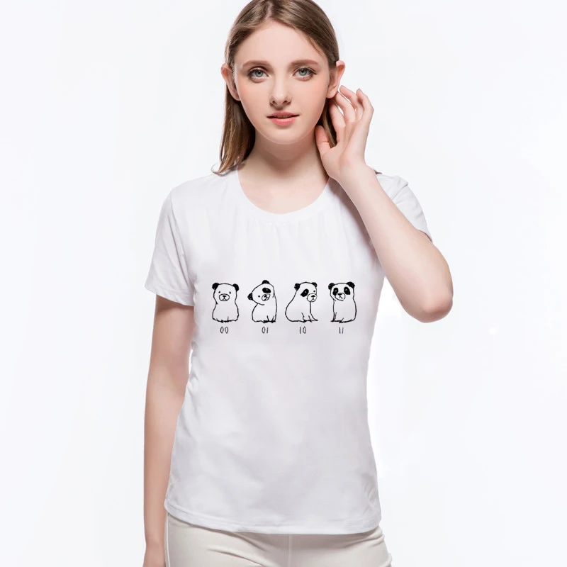 Женские свитшоты с пандой милые принтом Kawaii круглым вырезом короткими рукавами