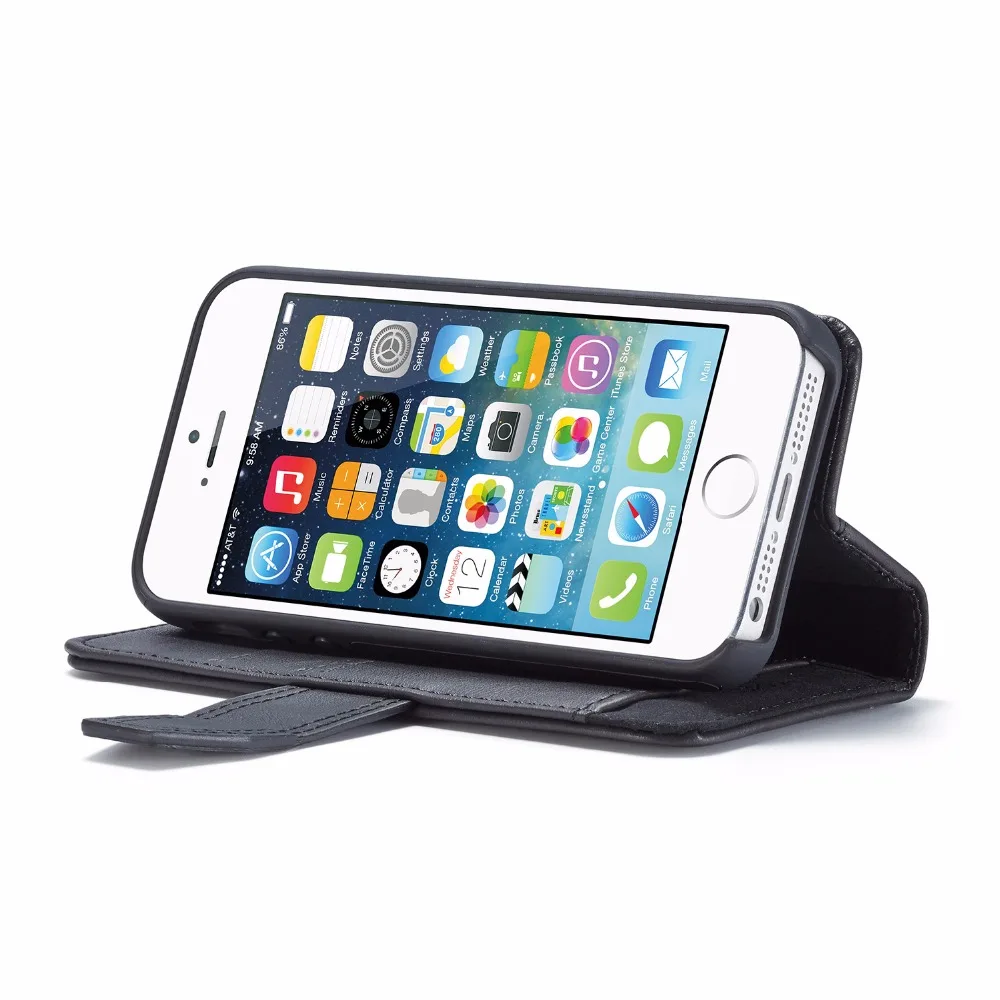 New Magnetic Flip Leather Case For iPhone 5S SE 6 6S 7 8 Plus X XS XR MAX Wallet for Samsung S10 S9plus S10+ |