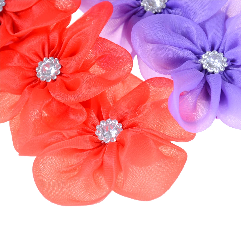 Повязка на голову с 3 цветами аксессуары для волос девочек лента жемчугом полоска