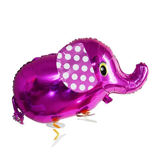 82*46 см милые Мультяшные животные ходьба слон фольга алюминиевый воздушный шар