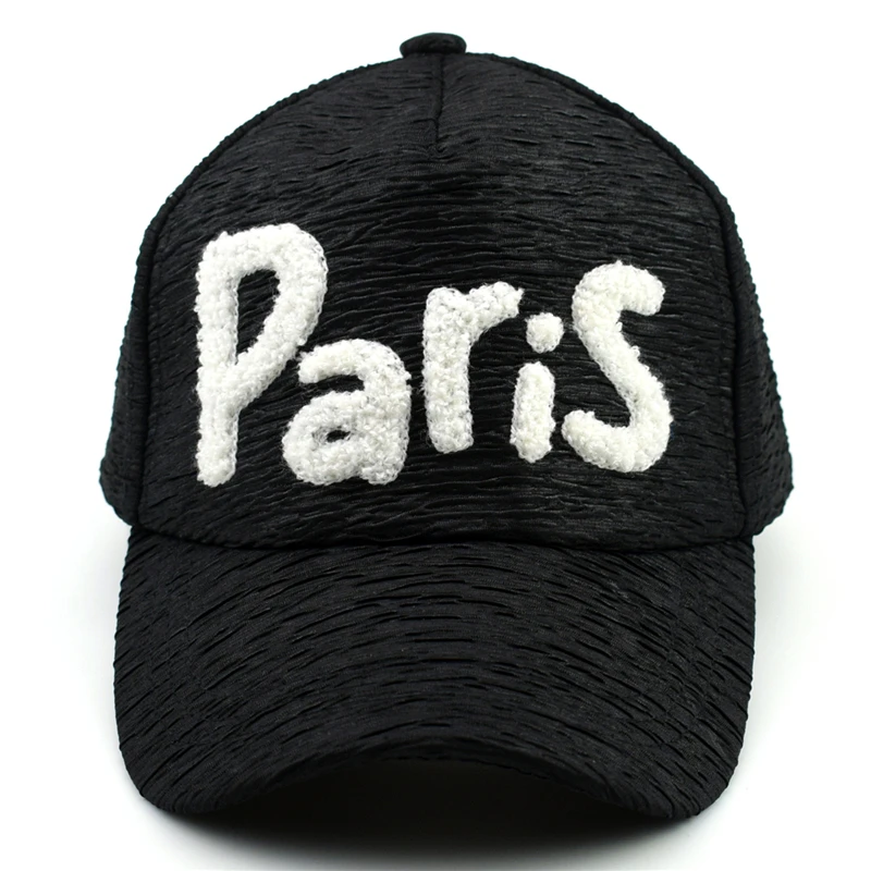 Париж слово пряжи pattern cap кости женские повседневные Танцы snapback шляпа хип хоп