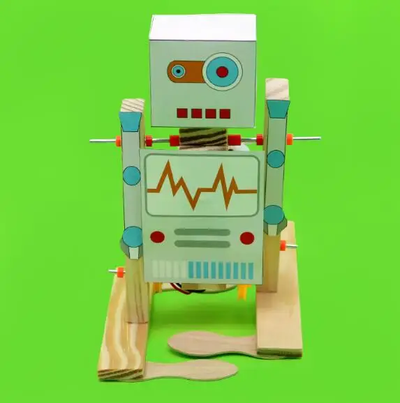 Ходячий робот Сделай Сам Игрушечная модель аксессуары изобретение игрушка для