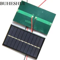 BUHESHUI 150MA 5V Epoxy Solar Cell+Cable/WireSolar Panel Power 3.7V Battery System Light Toy Education 100*60MM Wholesale 500pcs