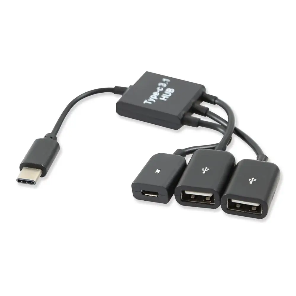 Electop USB 3,1 type C USB-C-Dual 2 порта концентратор адаптер USB 3,1 папа-двойной 2,0 Женский для ПК ноутбук планшет для Macbook-L059