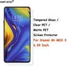 Закаленное стеклопрозрачный ПЭТматовая ПЭТ-Передняя жесткая защитная пленка для Xiaomi Mi MIX 3 MIX3 6,39