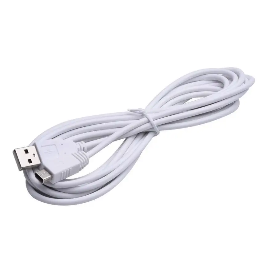 Белый 3 м USB зарядное устройство кабель для nintendo wii U Gamepad контроллер Соединительный usb удлинитель usb micro кабель prolunga usb - Цвет: Белый