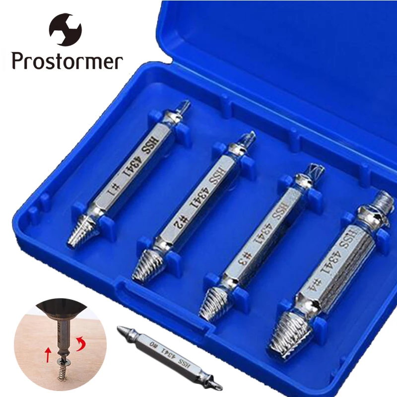 Prostormer 5 шт. набор винтовых экстракторов сверла сломанные поврежденные болты для