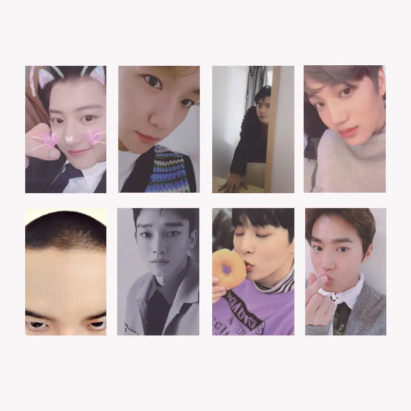 Новый альбом KPOP EXO Winter Universe Фотокарта в стиле хип хоп самодельные бумажные карты