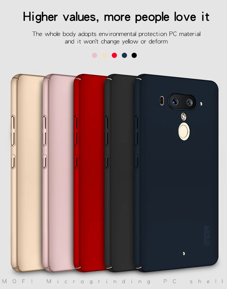 MOFi для htc U12 Plus защита задней крышки ПК Жесткий Fundas, чехлы для телефонов оболочка для htc U12 Plus U12