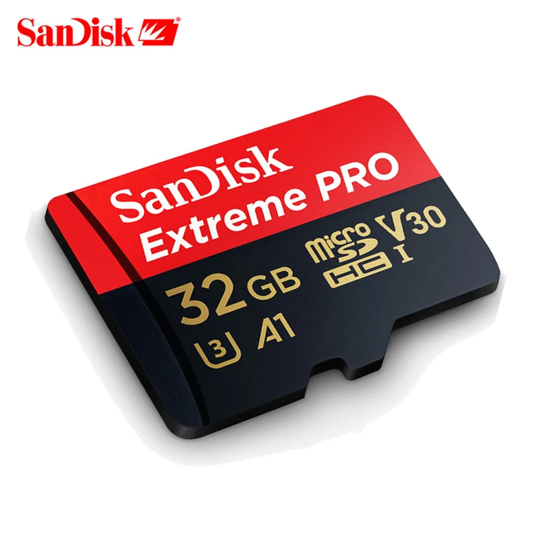 Карта памяти SanDisk Extreme Pro Micro SD карта 32 Гб 64 Гб 128 Гб microSDHC/microSDXC UHS-I C10 U3 V30 A2 TF карта для дрона камеры