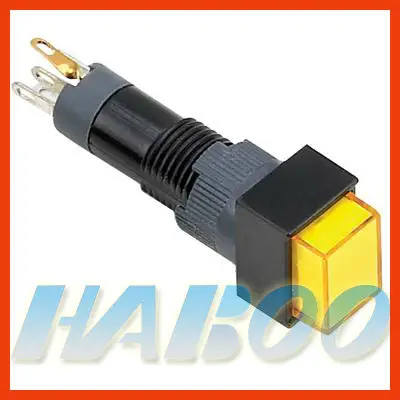 20 шт./лот 8 мм ВКЛ ВЫКЛ автоматический замок Маленький кнопочный переключатель 1NO +