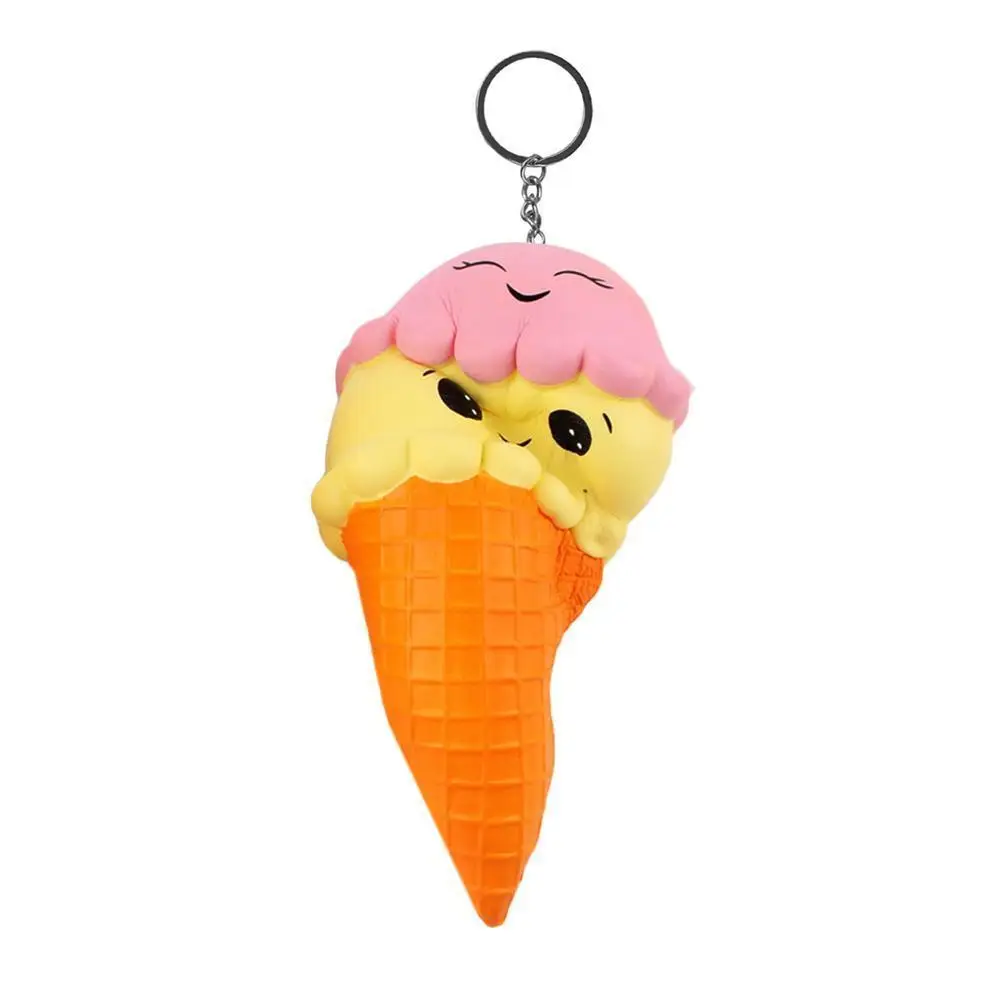 Kawaii мягкий Jumbo мягкое мороженое медленно поднимающееся удовольствие Poo кальмары милые ремешки для телефона Подарочные игрушки для детей мальчиков и девочек