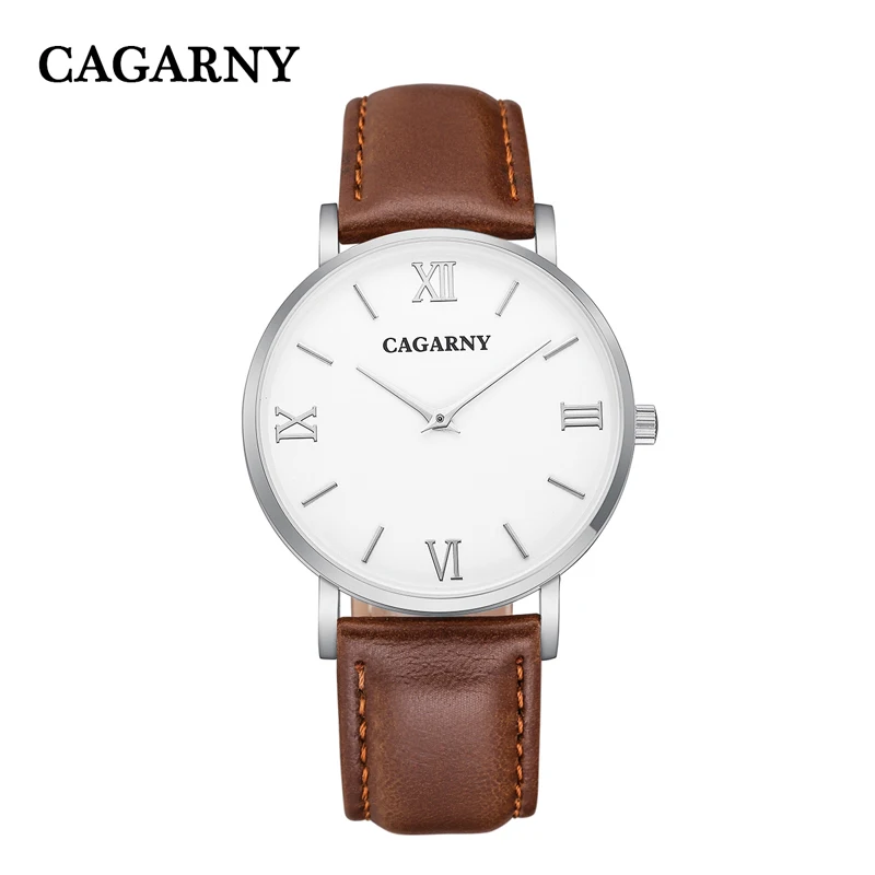 Часы женские Кварцевые водонепроницаемые с кожаным браслетом | Наручные часы