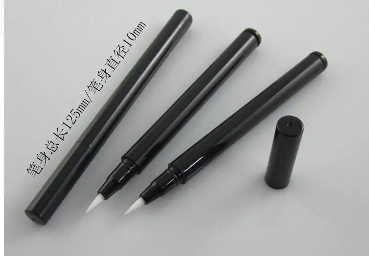 100pcs/lot 2ml Black Eye Liner Packaging Pen Eyelash Growth Liquid Tube Empty Lip liner Eyeliner Bottle with Thin Brush | Красота и