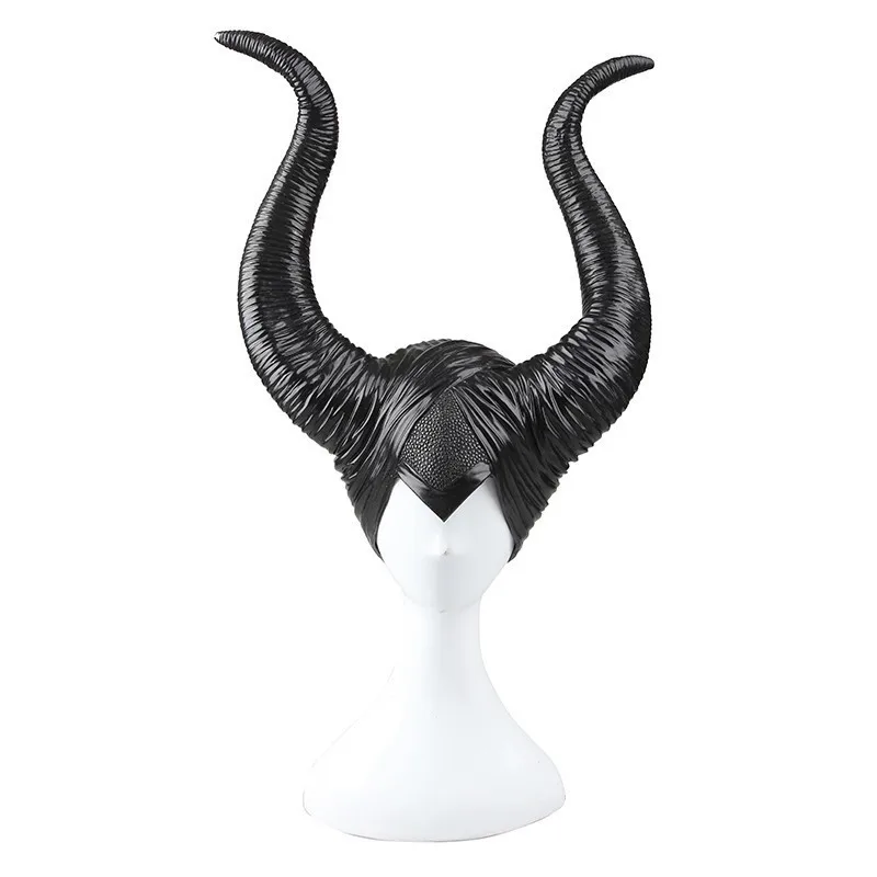 Темная ведьма Maleficent Косплей головной убор, рог головной убор Maleficent шляпа только черный костюм аксессуары реквизит для взрослых женщин Хэллоуин - Цвет: Get a coupon