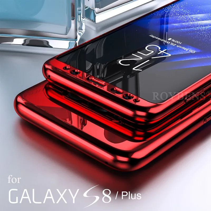 Блестящее Зеркало чехол для samsung Galaxy S10 плюс S8 S9 полная защита тела Жесткий Note 8 9 S10E