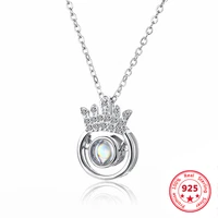 fashion silver 925 necklace 100 languages crown smart necklaces for women jewelry