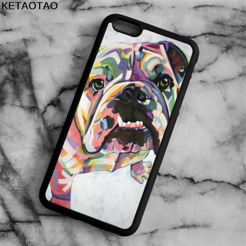 KETAOTAO Английский бульдог жесткий чехол для телефона s iPhone 4S 5S 6 6S 7 8 X PLUS samsung S6 NOTE