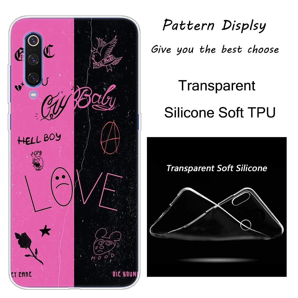 Lil открытым Rap хип силиконовый чехол для Xiaomi Pocophone F1 9T 9 9SE 8 A2 Lite A1 A2 Mix3 Redmi K20 7A Note 4 4X5 6 7 Pro S2 крышка - Цвет: 001