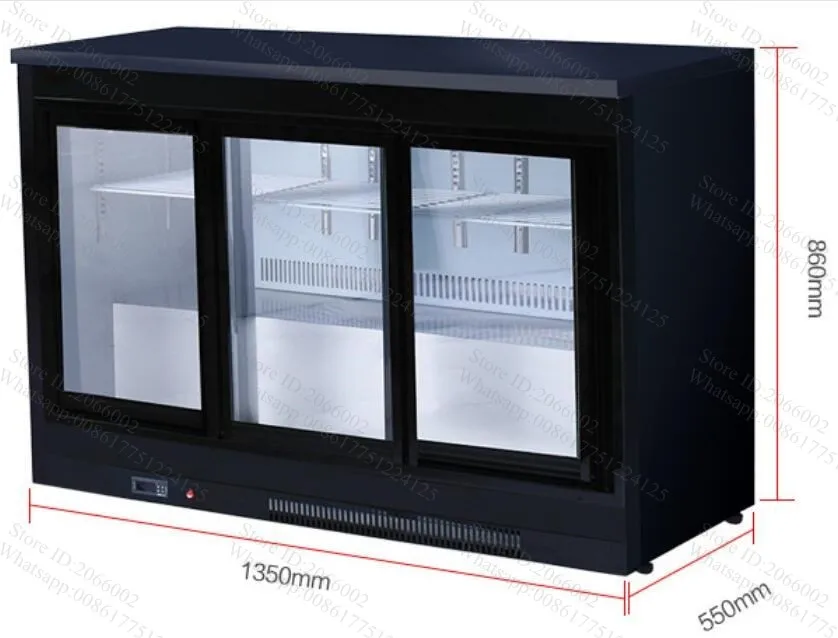 Бесплатная доставка 3 стеклянные раздвижные двери воздушное охлаждение