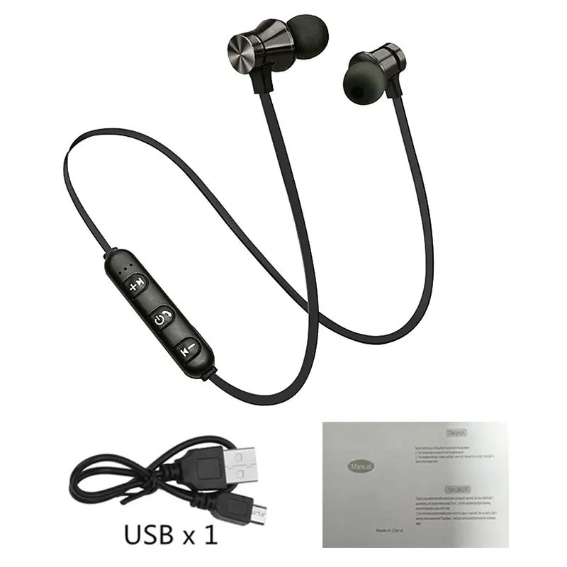 Магнитные беспроводные Bluetooth наушники XT11, музыкальная гарнитура, шейные спортивные наушники с микрофоном для samsung, Xiaomi, huawei