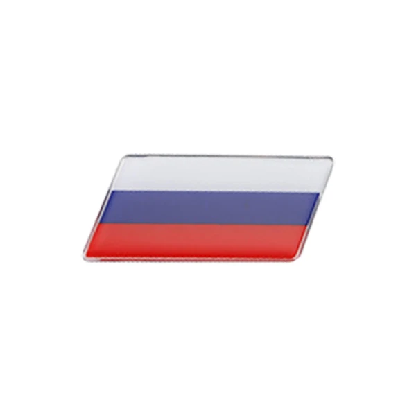Russia Автомобильный Стайлинг 3D металлический эпоксидный флаг наклейка национальные флаги эмблема Авто Аксессуары для автомобилей мотоциклы ноутбук телефон дверь наклейка - Название цвета: Russia