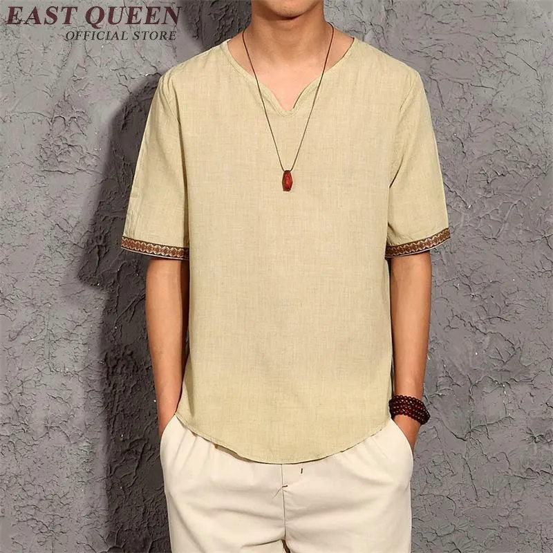 Мужская льняная рубашка мужская одежда из льна футболки мужские лучшие бренды
