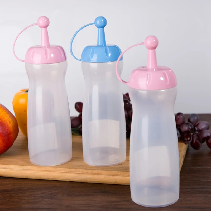 1 шт. герметичные пластиковые бутылки для масла Уксус Кетчуп/бутылки соуса