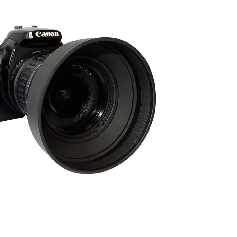 55 мм Складная Резиновая бленда объектива для SONY DSLR Canon/Nikon/Tamron Pentax|rubber lens hood|lens hoodlens