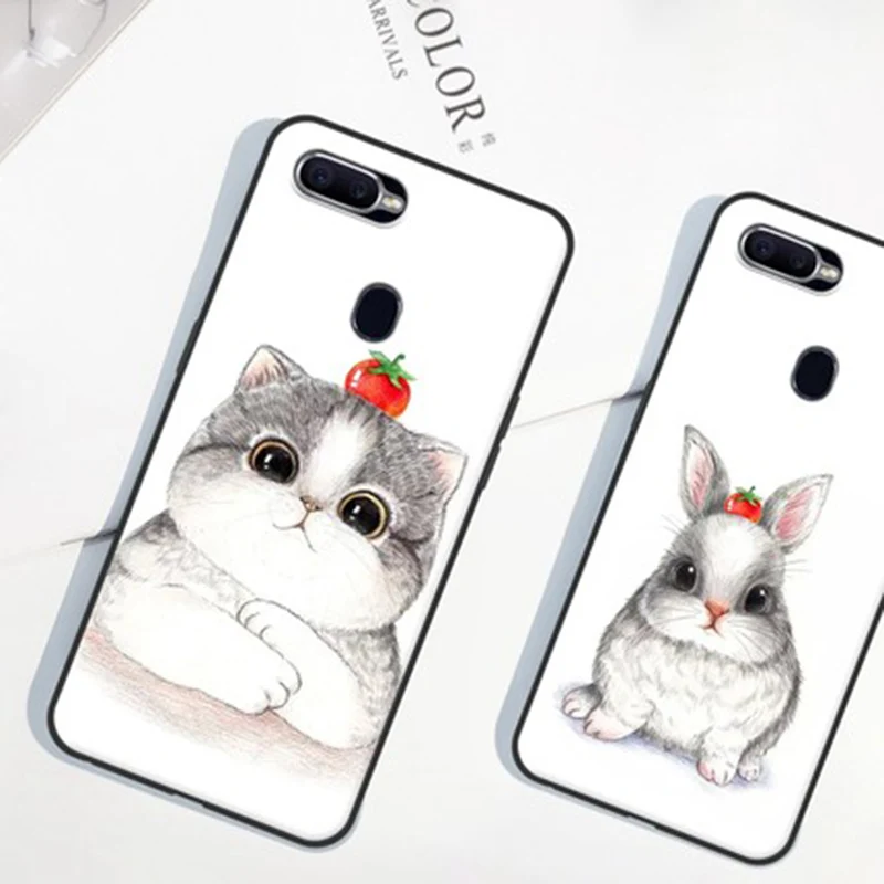 Чехол для OPPO F9 милые Мультяшные мягкие чехлы телефонов OPPOF9 чехол накладка F 9