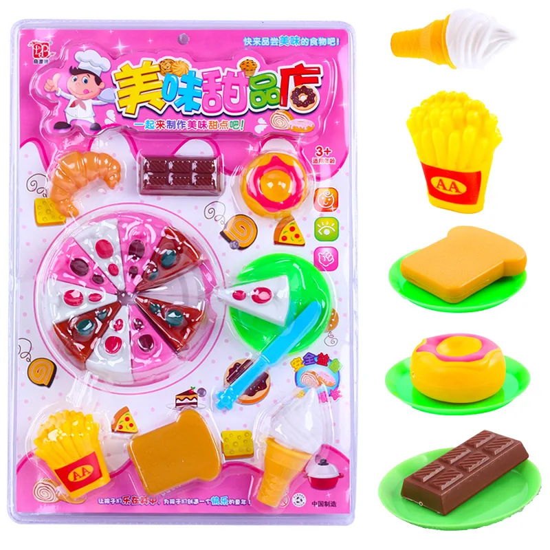 Ролевая игра детская кухонная игрушка имитация торта пицца десерт сделай сам