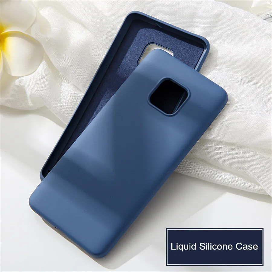 Liquid Silicone Phone Case For Huawei Honor 8X V20 Mate 10 20 Pro TPU on P20 P30 Nova 3i 3 4 Cover Housing Coque |