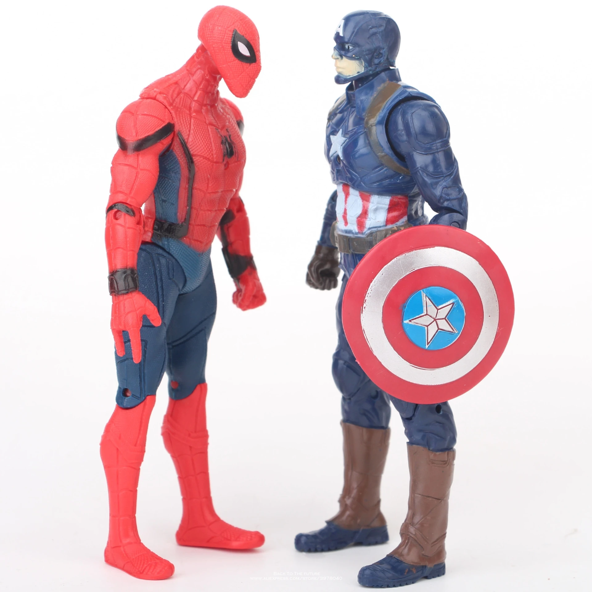 Disney Marvel Мстители 8 шт./компл. Тор Халк Железный человек фигурка аниме мини