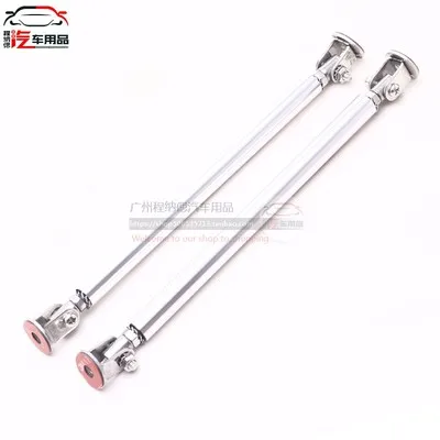 15CM silver 2 шт. Универсальный Регулируемый гоночный передний бампер для губ разветвитель штанги стойки для крепления галстука для Audi A4 B6 A3 A6 C5 Q7 A1 A5 A7 A8 - Цвет: 15CM silver