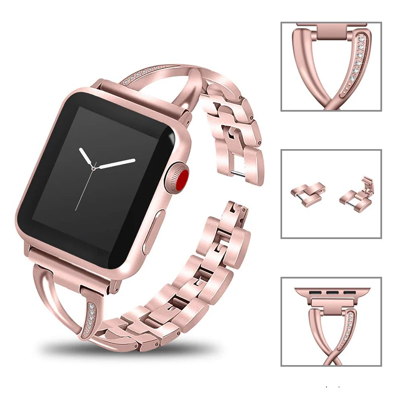 Сопутствующий браслет, ремешок для apple watch, 38 мм, ремешок, 40 мм 42 44 мм apple watch 5/4/3/2/1 наручных часов iwatch, ремешок из нержавеющей стали аксессуары