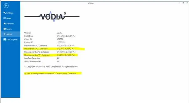 Диагностический VODIA (5.2.6) 2016 с Apci + и Vodia для Volvo |