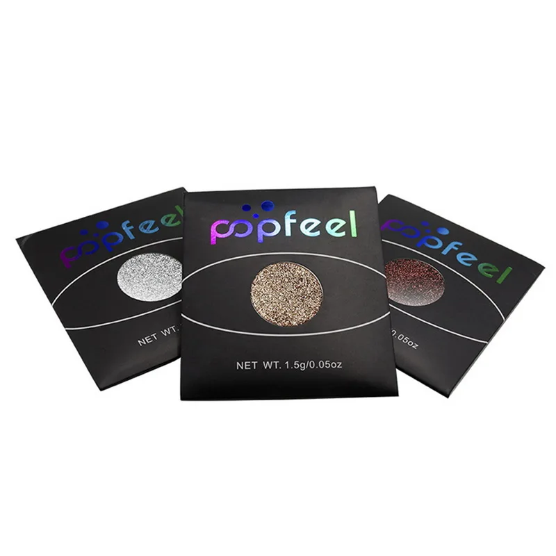 Popfeel одноцветные тени для век Косметика блестящие макияжа вечерние женские