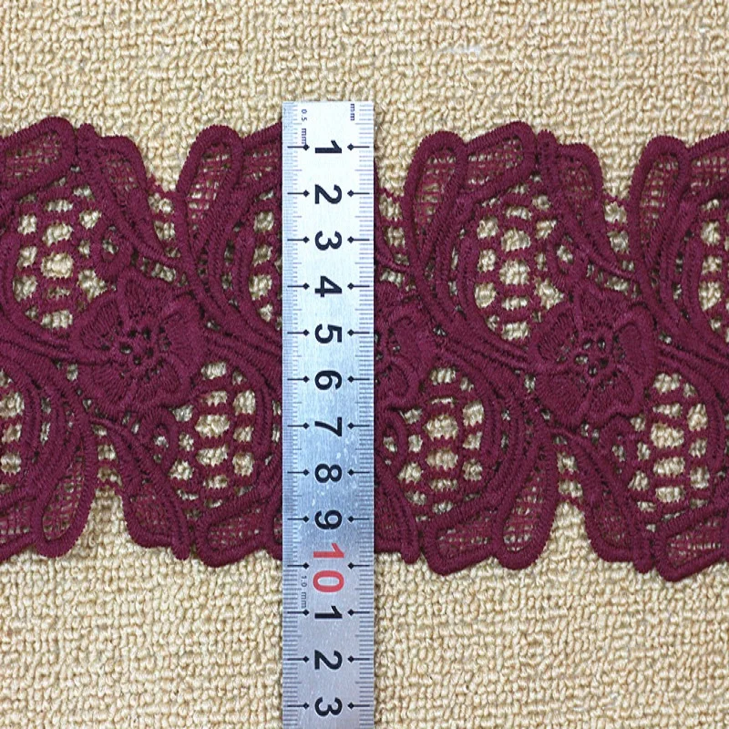 2 ярда/ширина 10 см винно-красная кружевная отделка домашнее украшение аксессуары