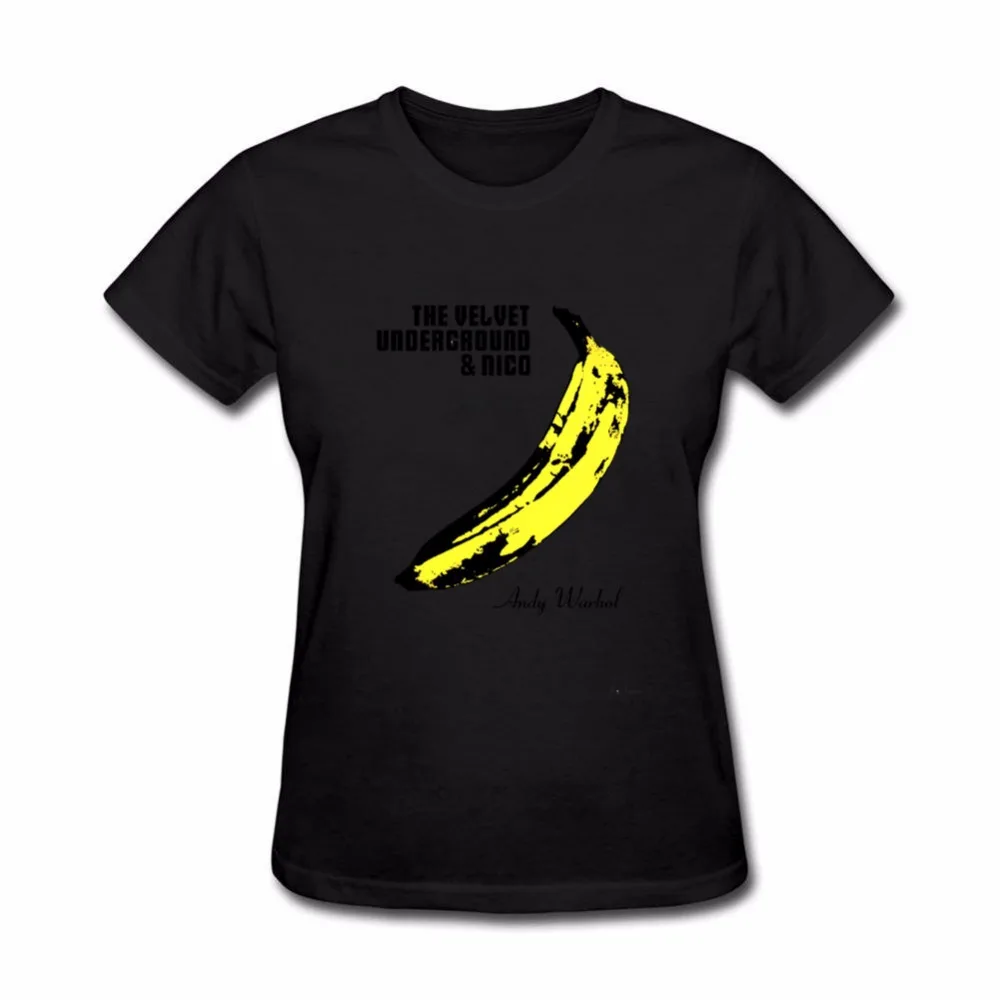 2018 женская футболка funuy The Velvet Underground рок-н-ролл Группа короткие 100% хлопок женские