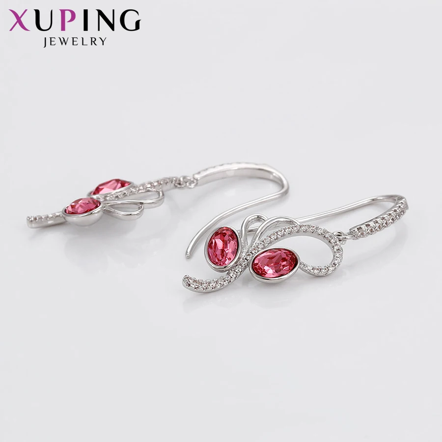 Xuping ювелирные изделия новые серьги в форме цветка цветные кристаллы от Swarovski Merto