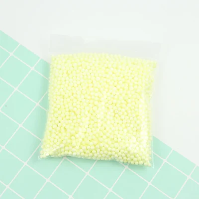 yellow(10g) 1 упаковка пенополистирол пенопласт красочные шарики DIY снежные частицы аксессуары слайм шарики маленькие крошечные бусины для пенный заполнитель 4-6 мм - Цвет: yellow(10g)