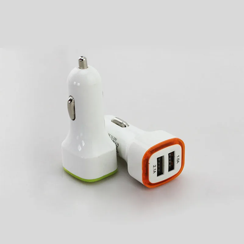 Автомобильное светодиодное Зарядное устройство USB двойной автомобиль для