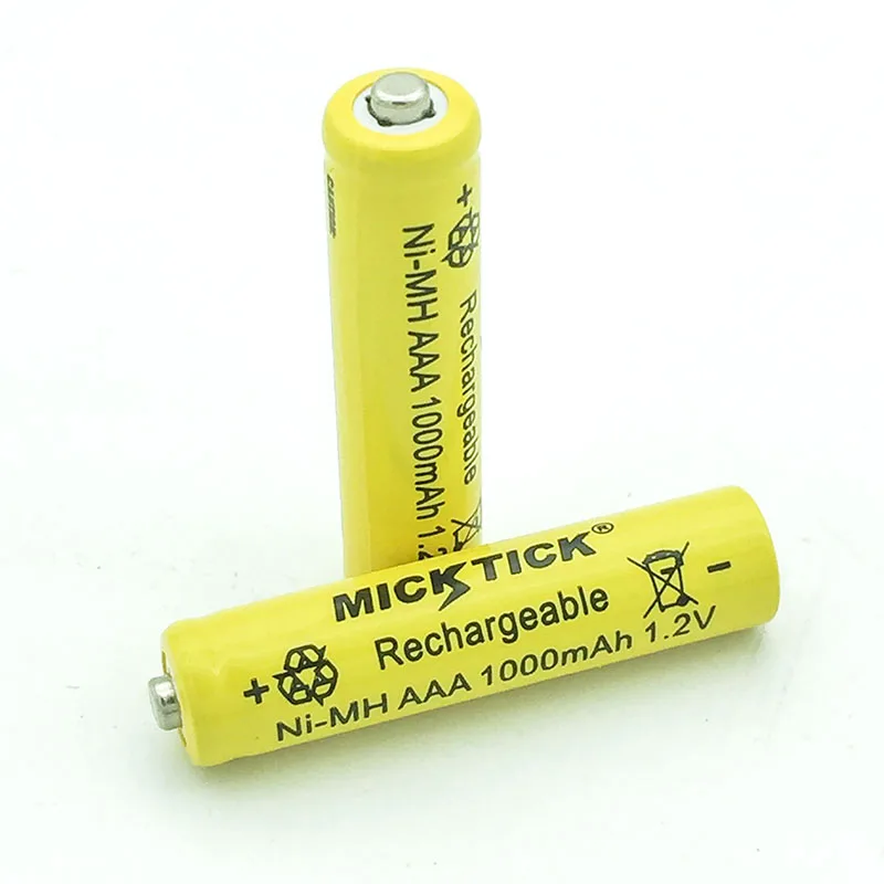 4 шт. В 4X1 2 в AAA aaa 3A 7 # Ni MH батарея MICKTICK 1000 мАч перезаряжаемые батареи batteria Цифровые