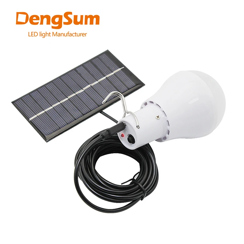 New Useful Energy Conservation USB 5W Portable camping light Led Charged Bulb Light Charged Solar Energy Lamp Outdoor Lighting